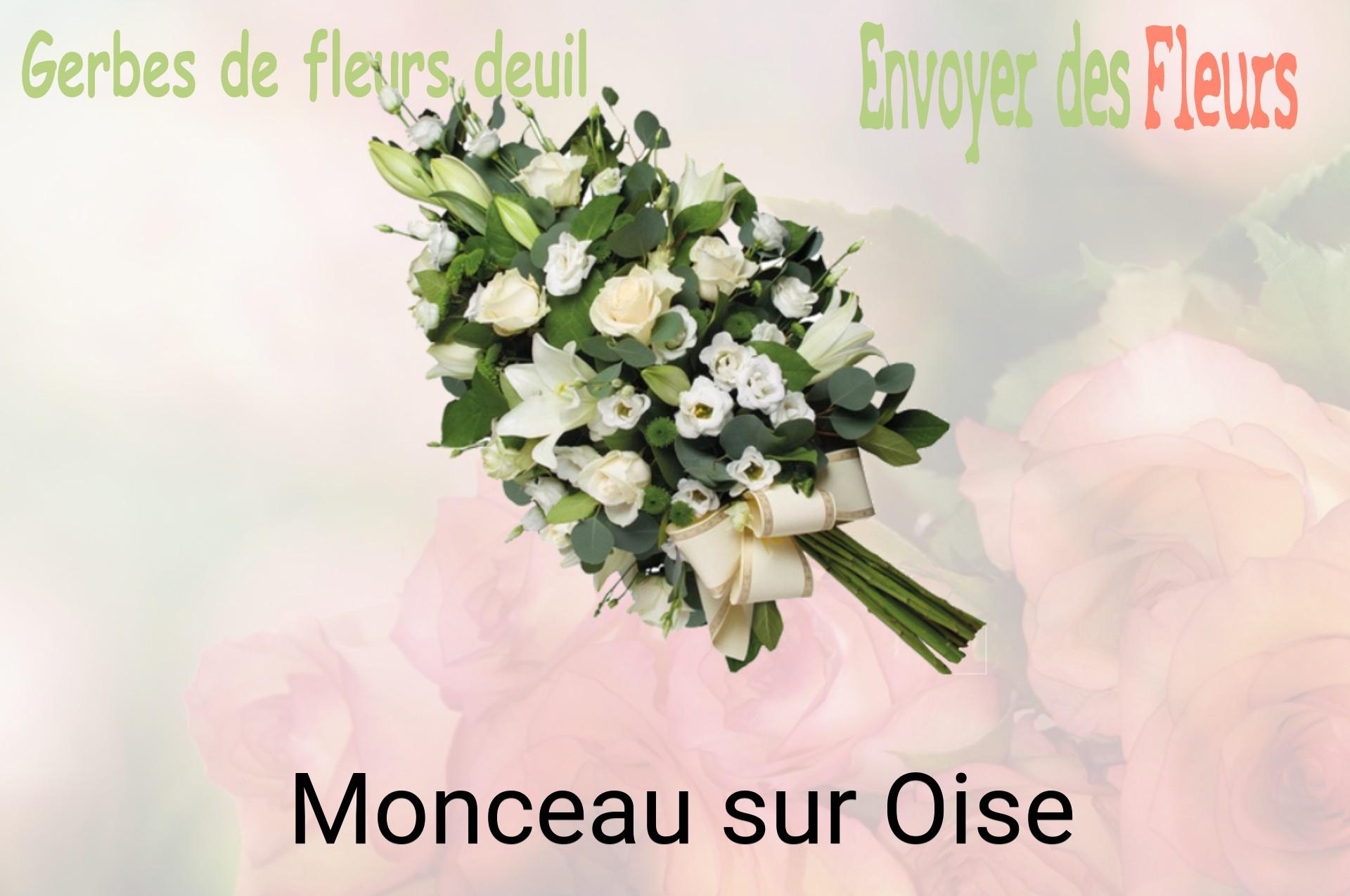 Gerbe de fleurs de deuil livrée à Monceau-sur-Oise